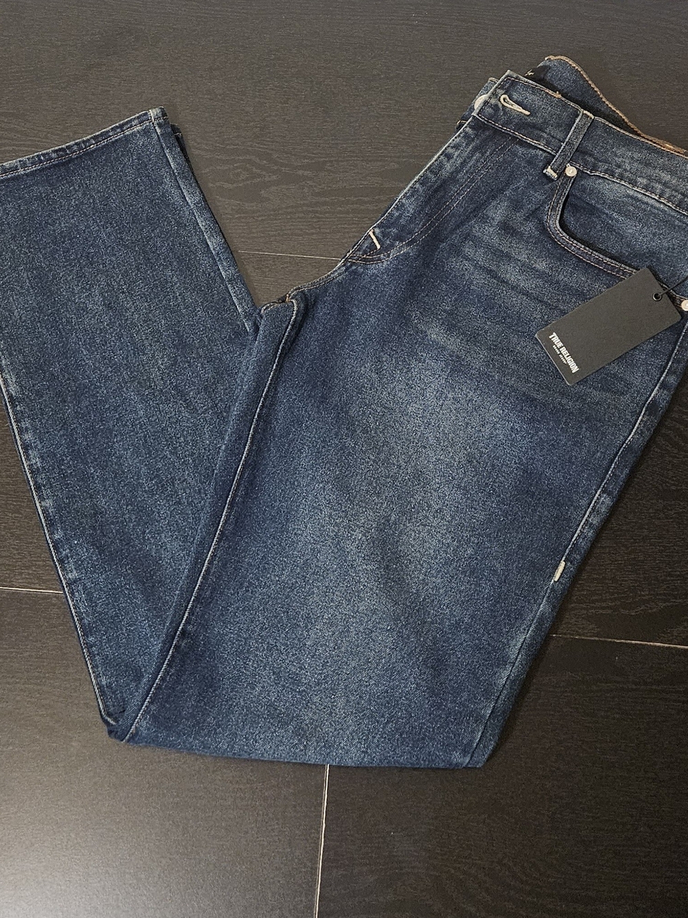 True Religion Men's Indigo Straight Jeans